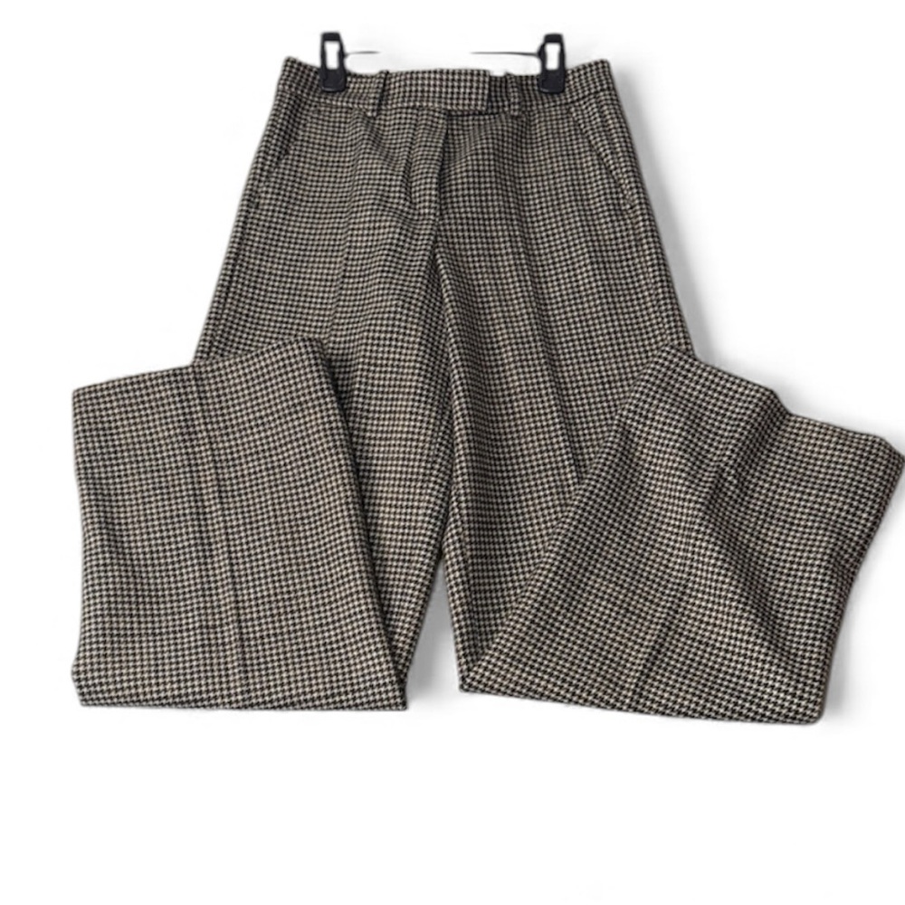 FENDI - Men's Houndstooth Pants in Black and White/Tan Size 40 or W28”/L33”